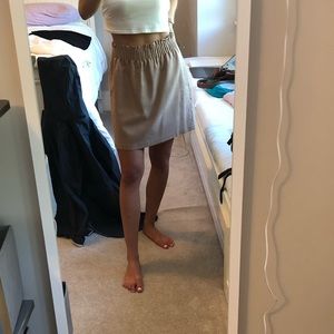 J. Crew tan business skirt